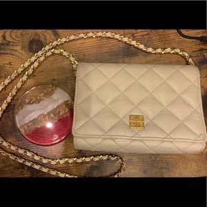 Givenchy white leather purse
